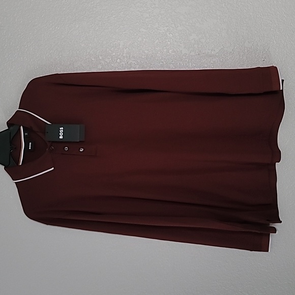 💫Hugo Boss Pittman Dark Red Polo Jersey